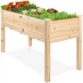 Outdoor 4-ft x 2-ft Fir Wood Raised Garden Bed Planter Box Outdoor 4-ft x 2-ft Fir Wood Raised Garden Bed Planter Box